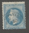 FRANCE - N°YT 29B OBLITERE PIQUAGE NORD/SUD - COTE YT : 3&euro; - 1868 - 1863-1870 Napoléon III. Laure