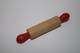 Barbie Accesoires ´50-´60 - WOODEN ROLLING PIN WITH RED HANDLES - Original Vintage Barbie - Ken - Ricky - Skipper - Barbie