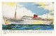 STEAMERS - "STIRLING CASTLE"- R.M.S. "Stirling Castle " 25550Tons( Ed. Valentines SHIP Series Nº 1792) Carte Postale - Paquebots