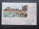 AK Belgien 1900 Ostende La Plage Et Le Kursal. Nach Paris Mit Ankunftstempel. Schöne Karte! - Oostende