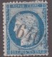 N 60   25C BLEU - OBL GC 6403 - SIGNE BRUN - RARE - TB - 1871-1875 Ceres