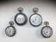 Lot De 4 Montres Gousset De Col - Horloge: Zakhorloge