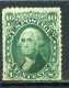 ULTRA RARE 10 CENTS 1861 WASHINGTON GREEN MINT ERROR IMPERFORATED BOTTOM CUT MINT UNUSED STAMP TIMBRE NO OTHER  IN SITE - Ongebruikt