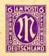 AMERIKANISCHE ZONE P903 PF III Postkarte PLATTENFEHLER ** 1945  Kat. 40,00 € - Notausgaben Amerikanische Zone