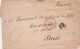 Lettre De Zaragoza Avec Cachet Entrée Espagne OLORON 17/3/1874 + PD Pour Paris - Ambulant Bordeaux à Paris 1è A - 1849-1876: Klassik