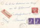 N° 693 Paire + Exportation / Lettre Recommandé De DENDERMONDE 12 3 49 - 1948 Exportation