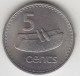 @Y@    Fiji    5 Cents  1969   BU Coin    (3382 ) - Fidschi