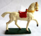 FIGURINE STARLUX CHEVAL 1976 BLANC 3 (2) MOYEN AGE - Starlux