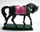 FIGURINE STARLUX CHEVAL 1976 Noir 1 (1) MOYEN AGE - Starlux