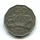 1986 Swaziland 50 Cent Coin - Swasiland