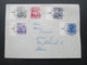 Österreich 1962 Bauwerke Mischfrankatur Marken Vom Linken Seitentrand! Wien - Zürich - Storia Postale