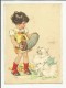 ILLUSTRATEUR . HAUSEN LUNGERS . PETITE FILLE A L ACCORDEON  DEVANT SON CHIEN - Hausen, Lungers