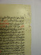 MANUSCRIT EN ARABE EN ROUGE ET NOIR - FEUILLET 2 FEUILLES RECTO VERSO - FIN XIX° DEBUT XX° - CIRCA 1900 - Manuscritos