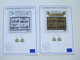 BRD 2004/05 Euro Briefmarken Gedenkblatt 2 Stück Auflage 1000 Stück. Gedenkblock 675 Jahre Darmstadt - Covers & Documents