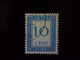 Netherlands, Scott #J87, Used (o), 1947, Postage Due, 10cts, Light Blue - Strafportzegels