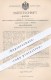 Original Patent - Carl Mätzschke , Berlin , 1895 , Hahn Mit Dichtungsnuthen | Nuth , Nut , Nuten , Dichtung , Glas !!! - Historische Dokumente