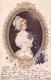 GIRL PORTRAIT_EMBOSSED POSTCARD_RARE_1900 - Women