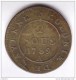 1789 French Guiana 2 Sous Colony Cayenne (2088) No Cross At Top Of Crown - Andere & Zonder Classificatie