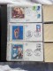 Delcampe - ALBUM FRANCE FDC 1 FDC 180 DOC FDC 1981 - 1984 DONT CNEP ET 1 AEROGRAMME - Collections