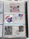 Delcampe - ALBUM FRANCE FDC 1 FDC 180 DOC FDC 1981 - 1984 DONT CNEP ET 1 AEROGRAMME - Collections