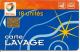 CARTE§-PUCE-SA1--LAVAGE-TOTAL-18-UNITES-R° Bandeau Haut  ROUGE ORANGE-TBE - Car Wash Cards