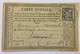 CARTE PRÉCURSEUR Pour BOURGES Avec CACHET E. MESNEAU AVOUE A LA COUR Affranchissement Type Sage 1877 - Precursor Cards