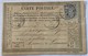 CARTE PRÉCURSEUR Avec EMPREINTE SÈCHE D.PELLETIER GREFFIER DE PAIX Affranchissement Type Sage 1876 - Precursor Cards