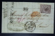 Belgium Letter OPB Nr 19a,  Mi Nr 16, Cancel Nr 141 Gent  To Paris 1867  PD In Black - Matasellado Con Puntos
