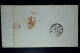 Belgium Letter OPB Nr 17+18,  Mi Nr 14+15, Cancel Nr 135  FRAMERIE  RR To Paris 1867  City Cancel On Back - Punktstempel