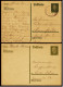 2 X Deutsches Reich Ganzsache / Postkarte 1929  -  8 Pf Friedrich Ebert Gestempelt - Paul Hindenburg Ungestempelt - Sonstige & Ohne Zuordnung