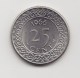 @Y@    Suriname  25 Cent  1966       (3466) - Suriname 1975 - ...