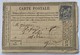 CARTE PRÉCURSEUR De LYON Pour NÉGOCIANT DE BALAIS A BORDEAUX Affranchissement Type Sage 1877 - Precursor Cards