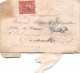 PAYS BAS  - 1869 -Timbre  10 C NEDERLAND  - Cachet  116  + Cacchet Entrée ERQUELINES + P.D - Postal History