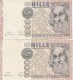 LOTE DE 2 BILLETES DIFERENTES FIRMAS DE ITALIA DE 1000 LIRAS DEL AÑO 1982  MARCO POLO  (BANKNOTE) - 1000 Liras