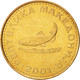 Monnaie, Macédoine, 2 Denari, 2001, FDC, Laiton, KM:3 - Macedonia Del Norte