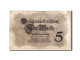 Billet, Allemagne, 5 Mark, 1914, 1914-08-05, KM:47b, B+ - 5 Mark