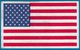 1 DRAPEAU ETATS-UNIS AMÉRICAIN AMÉRIQUE GENRE SUEDINE FEUTRINE SEMBLE ETRE AUTOCOLLANT ? 10,8X6,6cm - Publicités