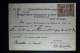 Belgium Card  Brussels To Aue In Erzgeb.  OPB 197 In Strip Of 3 + Fiscal Stamp Clock Cancel - Brieven En Documenten