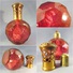 *LAMPE BERGER A FACETTES EN CRISTAL ROUGE - Parfum Verre - Glass & Crystal