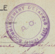 1917.Carte De Salonique Cachet Violet Commandement D'étapes Florina Gare.A O. Peu Courant. Tb état (noté 59ème Tal SP518 - Guerre De 1914-18