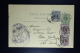 Belgium Postcard From Columbian Ambassy  Antwerp To New York Uprated  OPB 42 + 2* 44b - Postcards 1871-1909