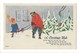 15849 - A Christmas Wish Up The Steep Hill.... Couple Luge Et Sapins W505 - Altri & Non Classificati