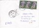 Romania   , 2015 , Flowers ;  Clock  ; Used Cover - Storia Postale