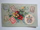 Carte Postale Representation Timbres - Louise MERGER HORTES 1905 - Stamps (pictures)