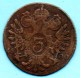 R5/ AUTRICHE / AUSTRIA 3 KREUTZER 1800 S - Austria