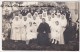 COMMUNION DE JEUNES GARCONS ET FILLES AVEC UN CURE - CARTE PHOTO - Comunioni