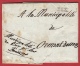 Cachet Linéaire De BEX à La Municipalité De Ormont Dessous, 1er Avril 1818 / Municipalité Pour Les Pauvres... - ...-1845 Prephilately