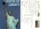 Statue Of Liberty, New York City NYC, New York, United States US Postcard Posted 2001 Stamp - Statue Of Liberty