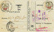 848/24 - Carte Caisse De Retraite - RARE Affranchie ALLER-RETOUR TP Service 1944 MOLENBEEK Et BELLINGEN - Brieven En Documenten