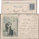 München 1897, Privatpost Courier, Ganzsache. Moderne Galerie. Retour De L´étranger, Mathias Schmid. Baiser, Poupée - Poppen